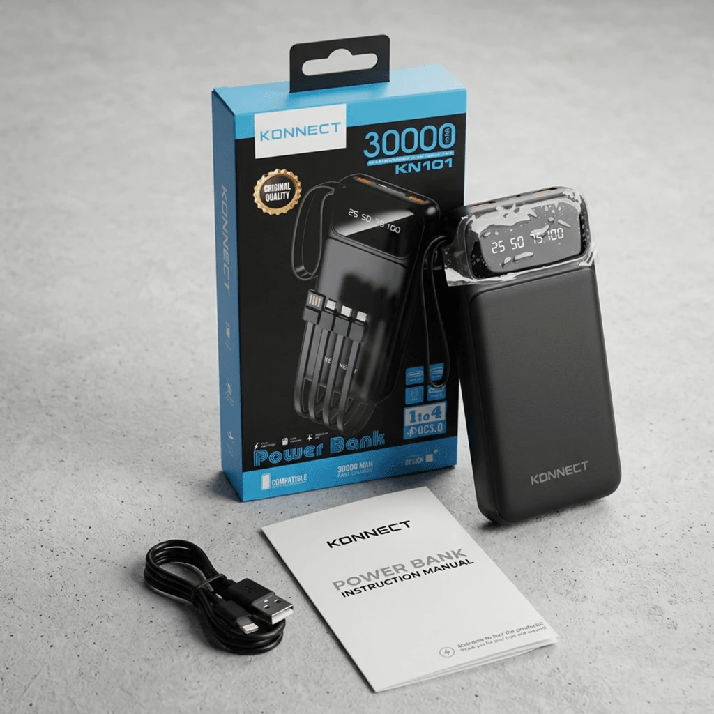 باور بانك KONNECT KN101 — 30000mAh